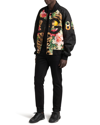 Dolce & Gabbana Men's Tiger And Poppy Bomber Jacket In Miscellan