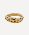 Liberty 9ct Gold Handmade Ianthe Star Rainbow Ring In Gold