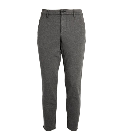 7 For All Mankind Double-knit Travel Chinos In Grey