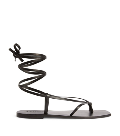 A.emery Leather Nolan Sandals In Black