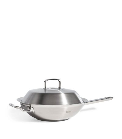 Fissler Original-profi Handled-wok With Lid (30cm) In Metallic