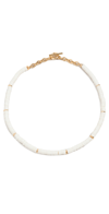 Soko Karamu Collar Necklace In Gold/white