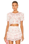 Loveshackfancy Tanisha Skirt In Cherry Soda