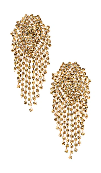 Shashi Royal Queen Earrings In Metallic Gold