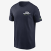 Nike Men's Dri-fit Lockup Team Issue (nfl Seattle Seahawks) T-shirt In Blue