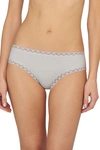 Natori Bliss Girl Comfortable Brief Panty Underwear With Lace Trim In Linen