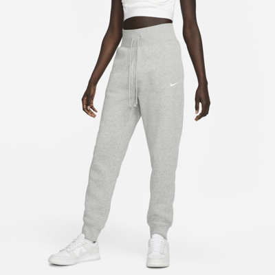 Nike Women's  Sportswear Phoenix Fleece High-waisted Jogger Pants In Grey
