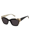 Lamb Women's 49mm Clubmaster Cat Eye Sunglasses In Black