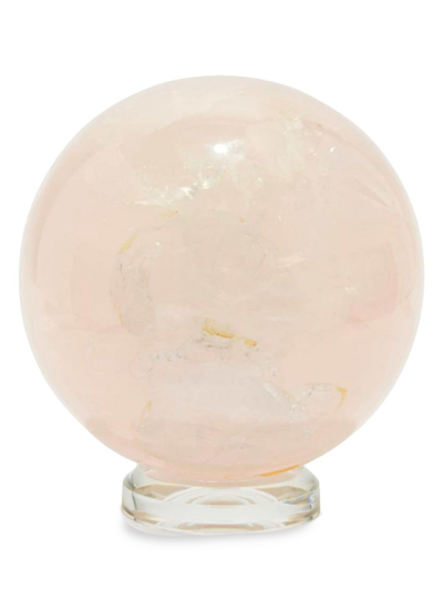 Jia Jia Rose Quartz Sphere In Pink