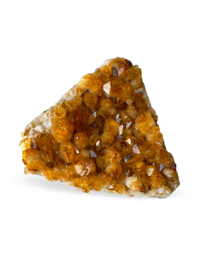Jia Jia Small Citrine Geode In Yellow