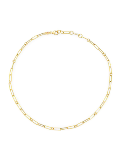 Roberto Coin Women's 18k Yellow Gold Paperclip Chain Necklace, 17"
