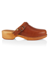RE/DONE WOMEN'S 70S CLASSIC LEATHER CLOGS