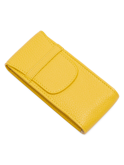 Rapport London Portobello Yellow Leather Single Watch Pouch