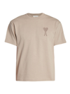 Ami Alexandre Mattiussi Large Tonal Ami De Coeur T-shirt In Brown