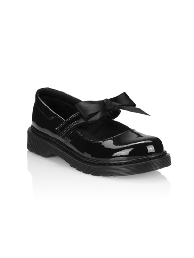 Dr. Martens' Kids' Little Girl's & Girl's Maccy Ii Patent Leather Mary Jane Shoes In Black