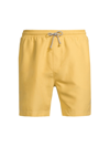 Brunello Cucinelli Logo-embroidered Swim Shorts In Yellow