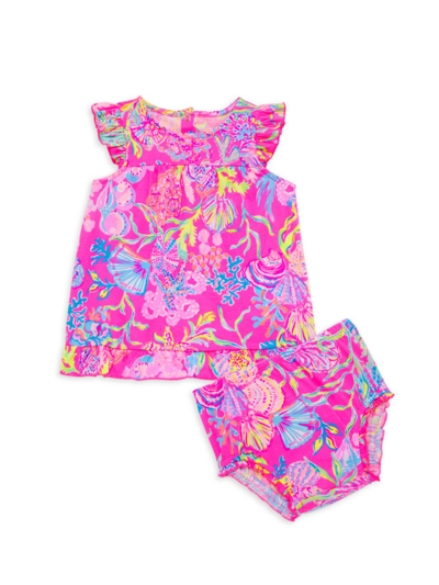 Lilly Pulitzer Baby Girl's Cecily Dress In Pink Isle