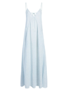 ANOTHER TOMORROW WOMEN'S SEAMED LINEN SLIP DRESS