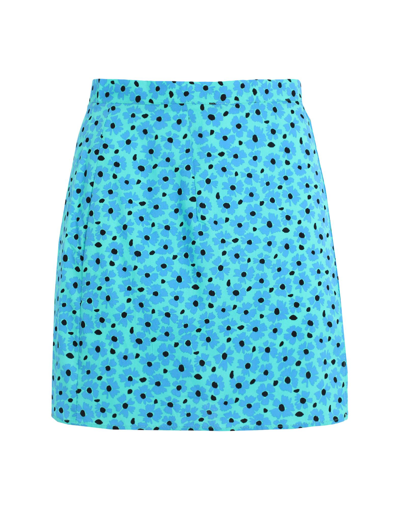 Topshop Mini Skirts In Blue