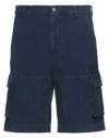 Historic Man Shorts & Bermuda Shorts Midnight Blue Size M Cotton In Navy Blue