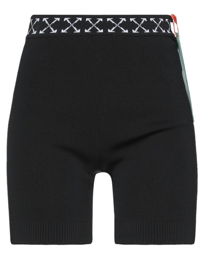 Off-white Woman Shorts & Bermuda Shorts Black Size 2 Polyester, Polyamide, Elastane