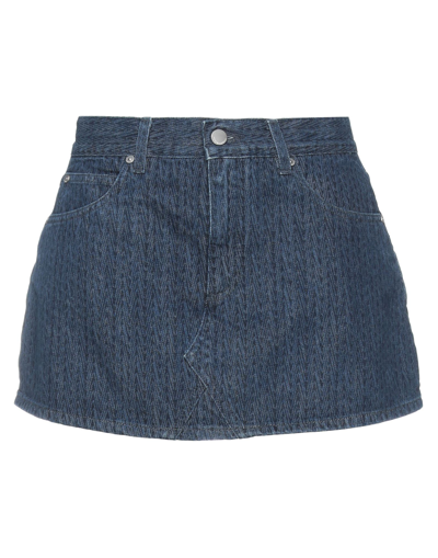 Red Valentino Denim Shorts In Blue