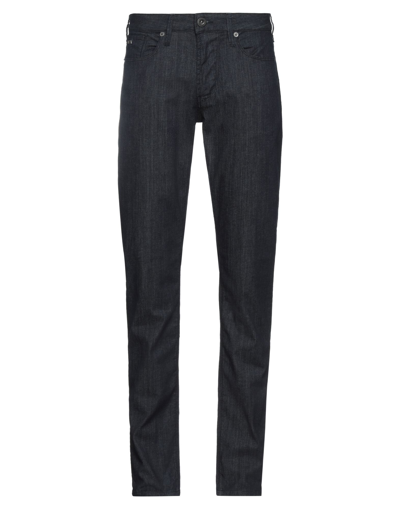 Emporio Armani Mid-rise Slim-fit Jeans In Black