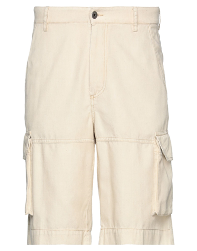 Historic Man Shorts & Bermuda Shorts Beige Size Xs Cotton