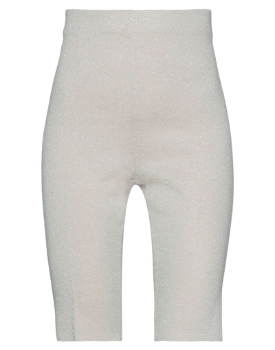 Circus Hotel Woman Shorts & Bermuda Shorts Light Grey Size 4 Viscose, Polyester