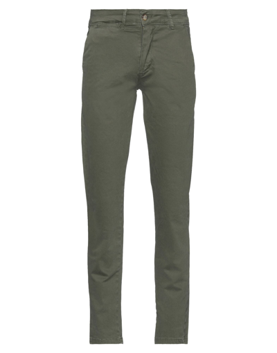 STILOSOPHY STILOSOPHY MAN PANTS MILITARY GREEN SIZE 28 COTTON, ELASTANE