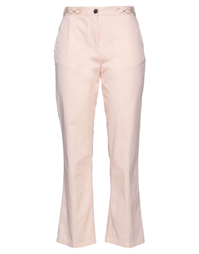 White Sand Pants In Pink