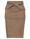 Manila Grace Denim Skirts In Beige