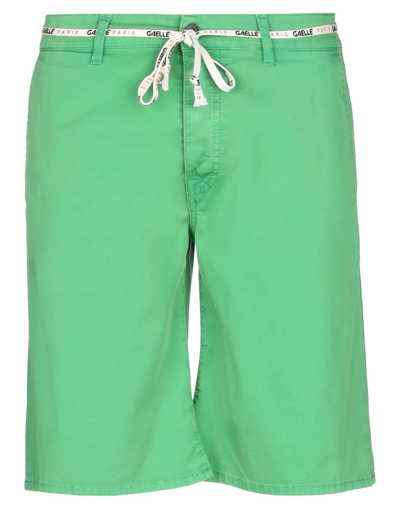 Gaelle Paris Gaëlle Paris Man Shorts & Bermuda Shorts Green Size 31 Cotton