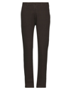 Four.ten Industry 4/10 Four. Ten Industry Man Pants Dark Brown Size 28 Cotton, Elastane In Black