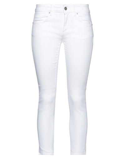 Dondup Cropped Pants In White