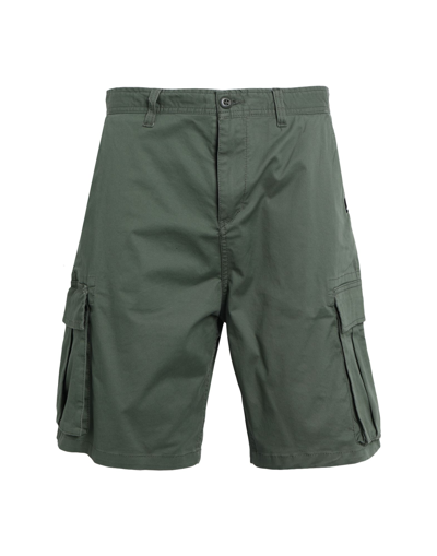Quiksilver Qs Shorts Relaxed Cargo Man Shorts & Bermuda Shorts Military Green Size 31 Cotton, Elasta