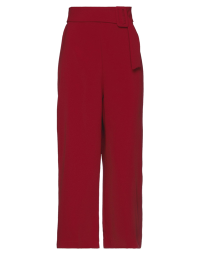 Fornarina Cropped Pants In Red