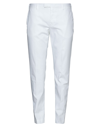 Pt Torino White Linen And Cotton Pants In White