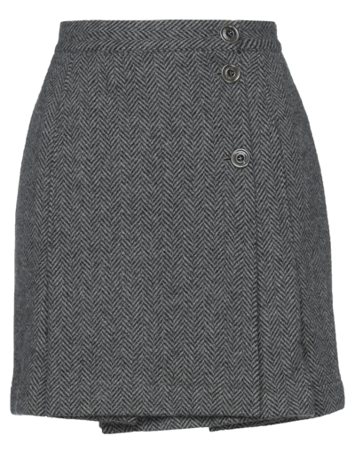 Alessandro Dell'acqua Mini Skirts In Grey