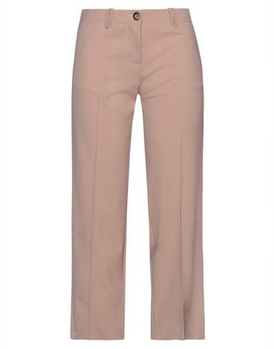 Alysi Cropped Pants In Light Brown