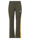 Moncler Genius 8 Moncler Palm Angels - Flared Gabardine Trousers In Military Green