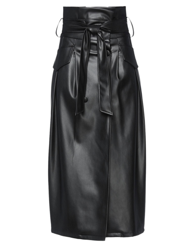 Actualee Long Skirts In Black