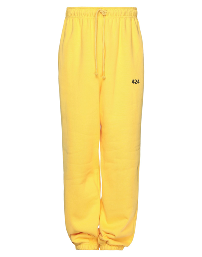 424 Fourtwofour Pants In Yellow