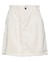 Yes Zee By Essenza Mini Skirts In White