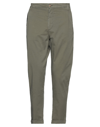 Stilosophy Man Pants Military Green Size 38 Cotton, Elastane