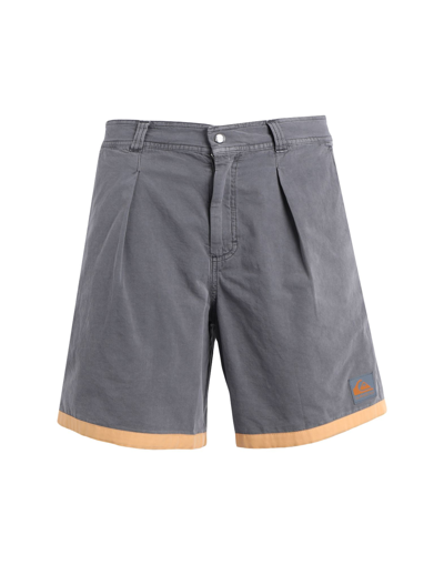 Quiksilver X Stranger Things Qs Shorts The Mike Pleated Short Man Shorts & Bermuda Shorts Grey Size