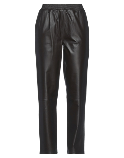 Arma Abigail Leather Pants In Black