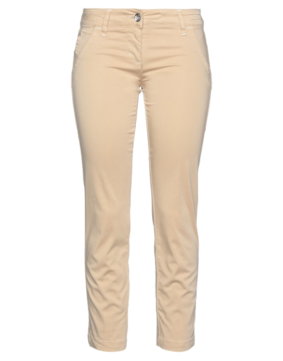 Jacob Cohёn Cropped Pants In Beige