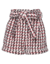 Amen Woman Shorts & Bermuda Shorts White Size 8 Wool, Acrylic, Viscose, Polyamide, Polyester