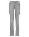 JACOB COHЁN JACOB COHЁN WOMAN JEANS GREY SIZE 28 COTTON, ELASTANE